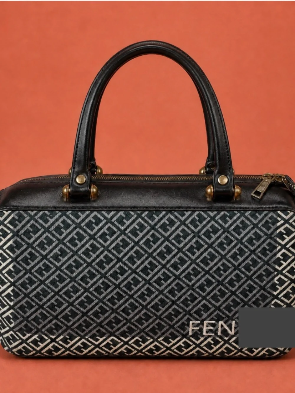 Source Unknown Monogram Top-Handle Satchel